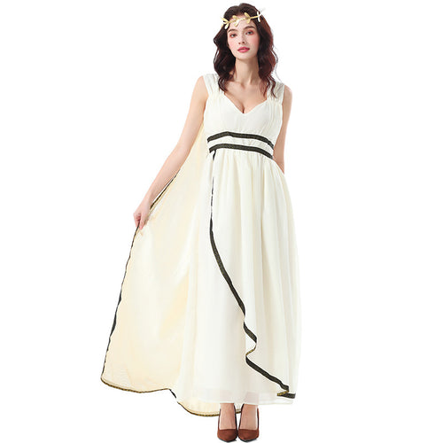 Halloween Costume Medieval Ancient Greek Roman Mythology Character Veil Dress Costume